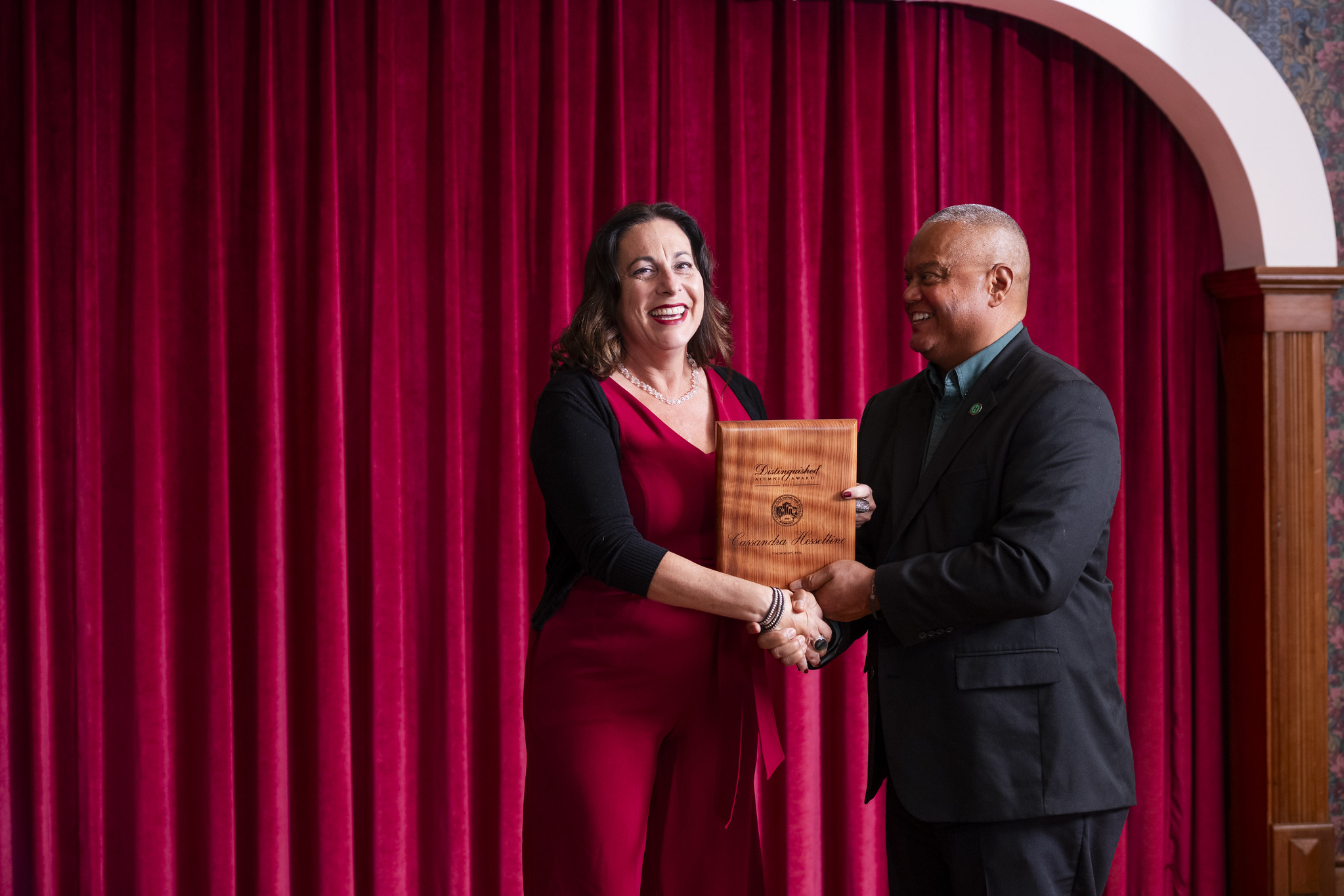 A photo of Cassandra Hesseltine ('96, Psychology), 2022 Distinguished Alumni Recipient honored in 2023
