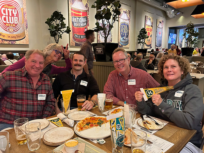 A photo of participants at the Forever Humboldt mixer in Monterey, Calif. 