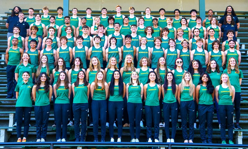 Team photo of Humboldt men's track & field.