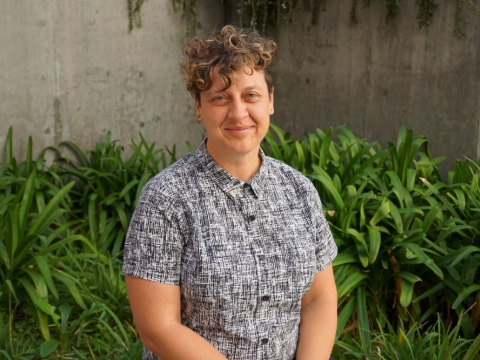 A photo of alum Jess Whatcott, a Women's Studies Professor at San Diego State University. 