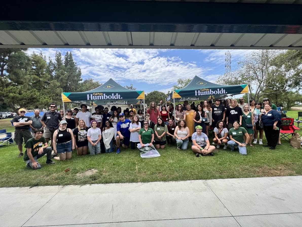 A group photo of the 2023 LA Student Send-Off Picnic