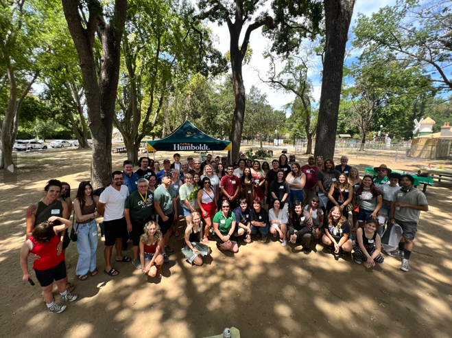 A group photo of the 2023 Sacramento Student Send-Off Picnic participants